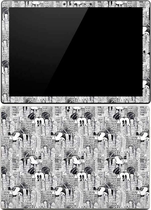 Disney Mickey Mouse Cityscape Sketch Surface Pro 4 Skin